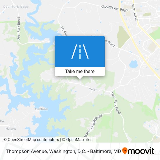 Mapa de Thompson Avenue