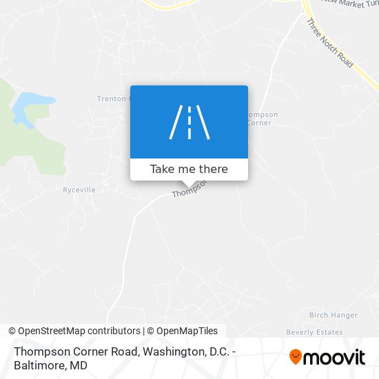 Thompson Corner Road map