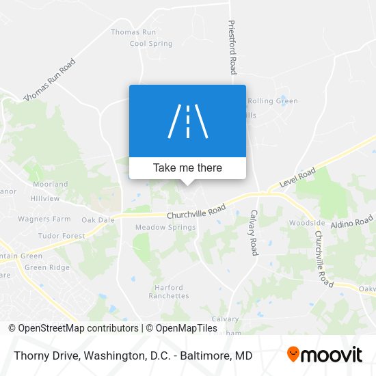 Thorny Drive map