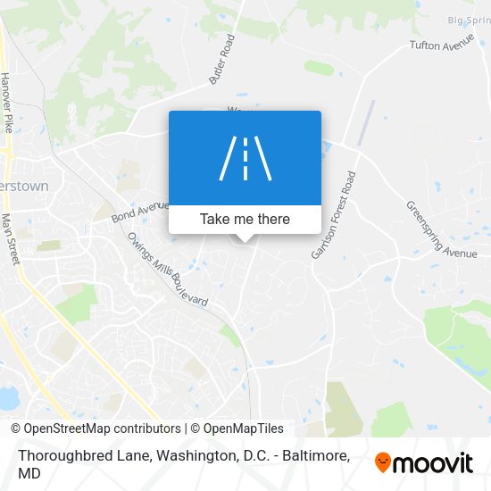 Mapa de Thoroughbred Lane