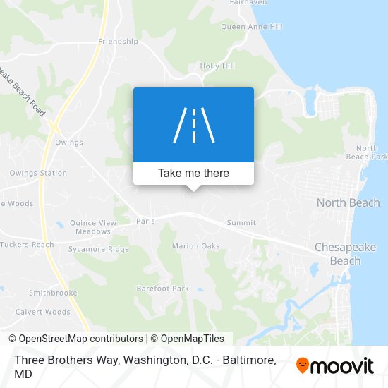 Three Brothers Way map