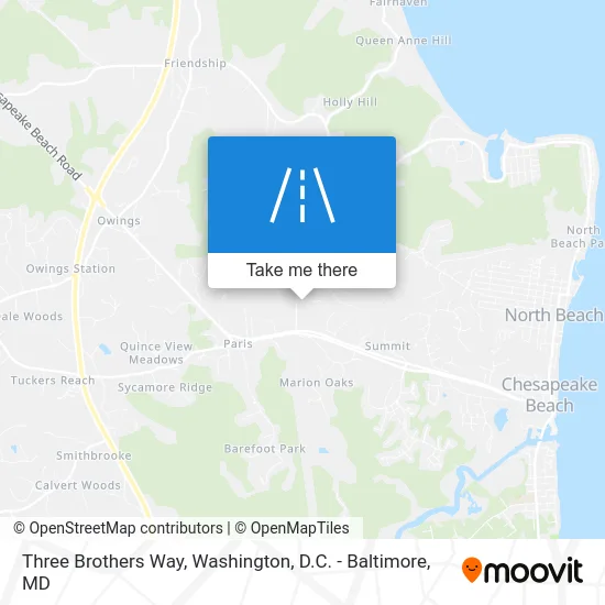 Three Brothers Way map