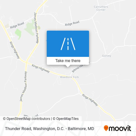Thunder Road map