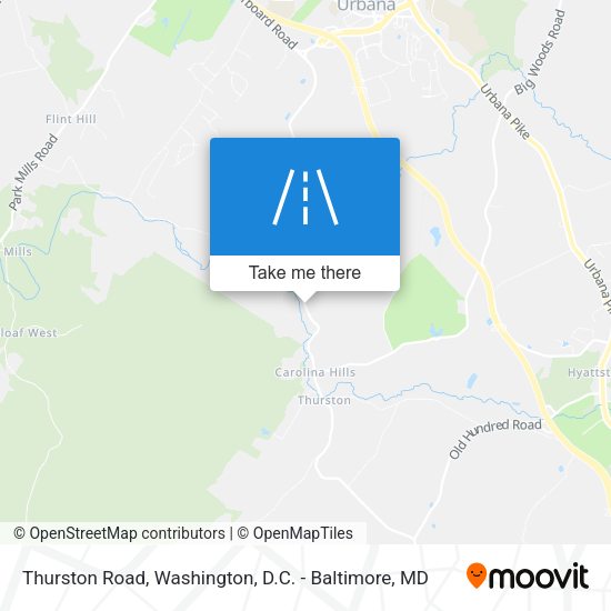 Thurston Road map