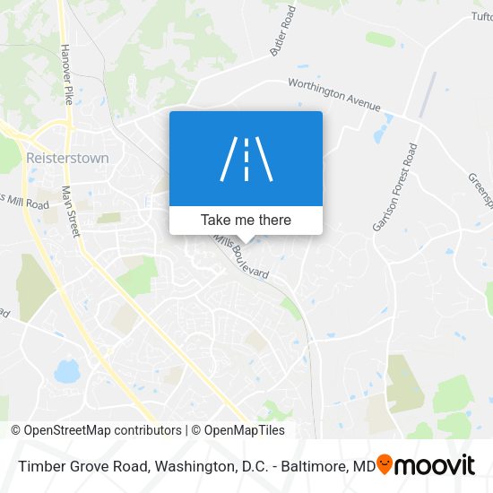 Timber Grove Road map
