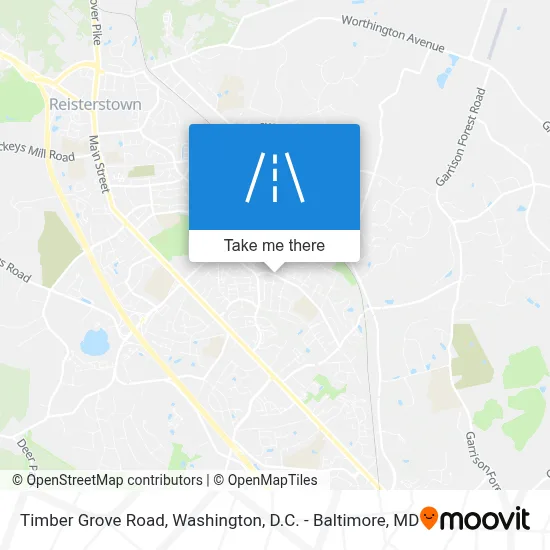 Timber Grove Road map