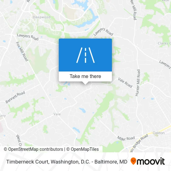 Timberneck Court map