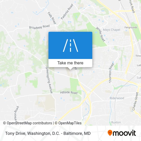 Mapa de Tony Drive