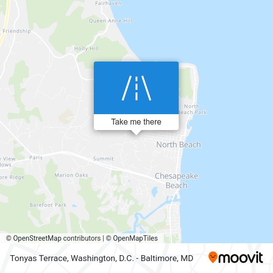 Tonyas Terrace map