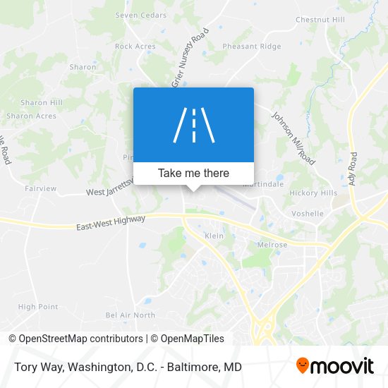 Tory Way map