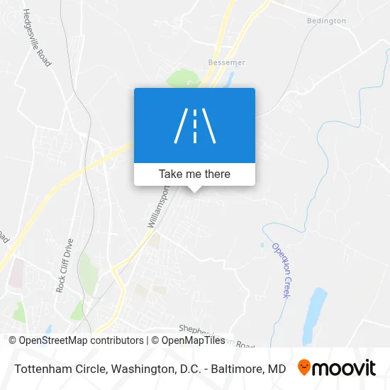 Tottenham Circle map