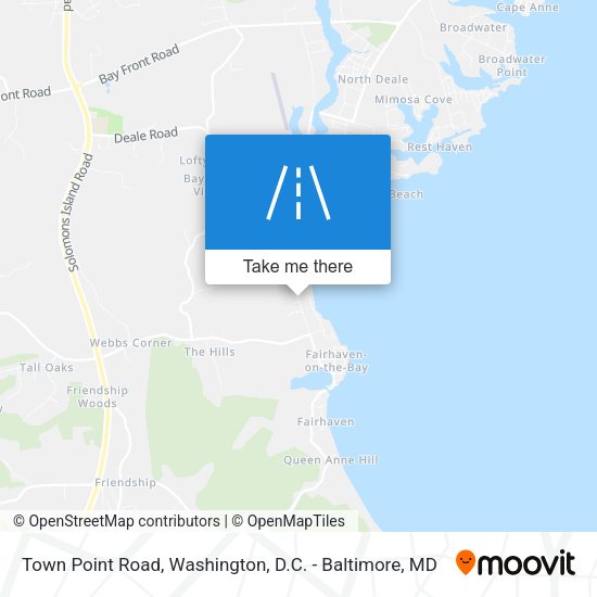 Town Point Road map