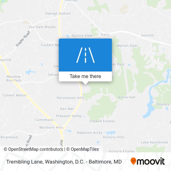 Trembling Lane map