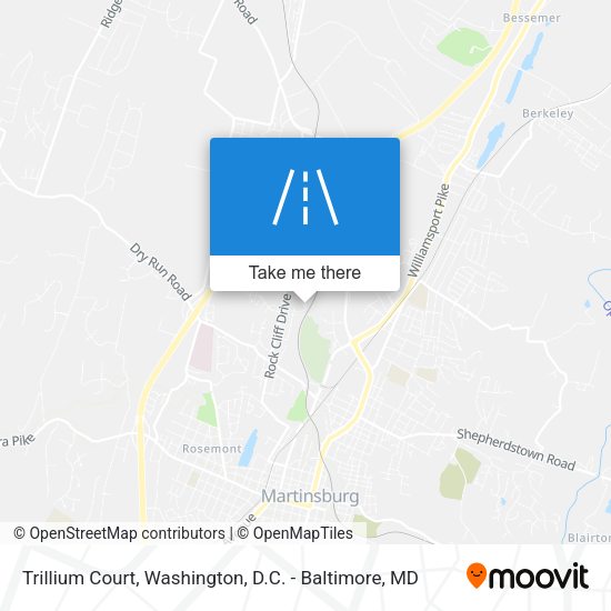 Trillium Court map