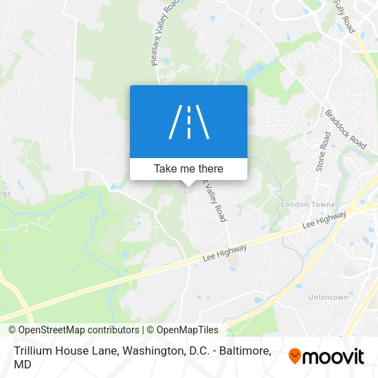 Trillium House Lane map