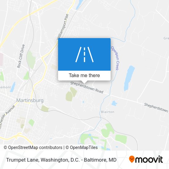 Trumpet Lane map
