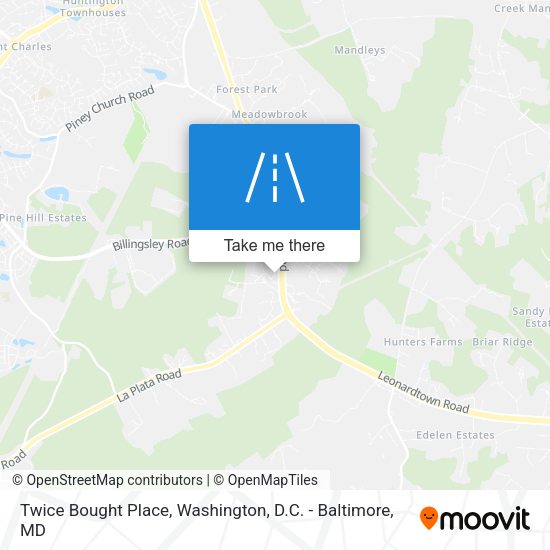 Twice Bought Place map