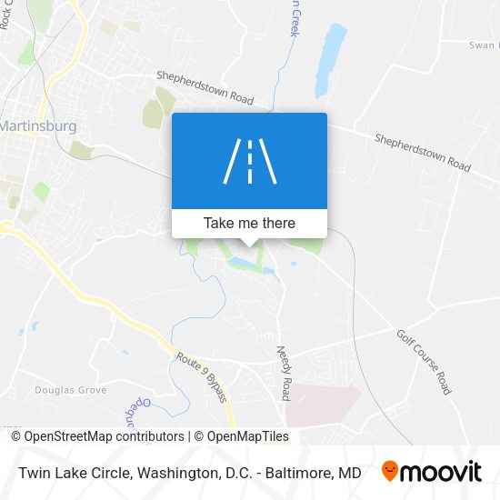 Twin Lake Circle map