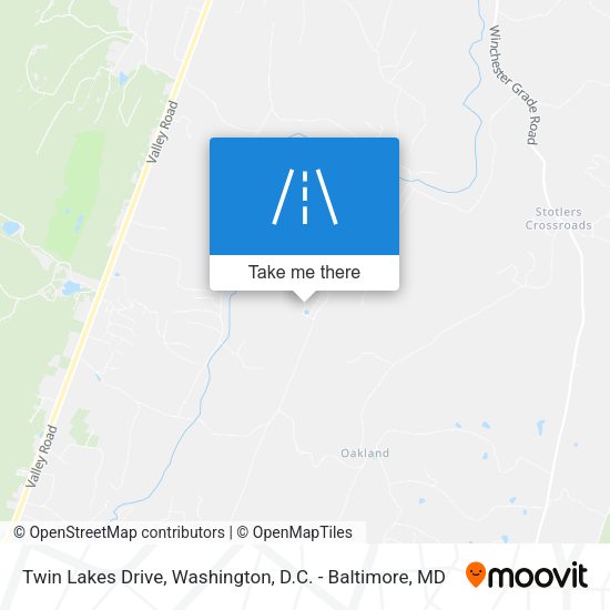 Mapa de Twin Lakes Drive