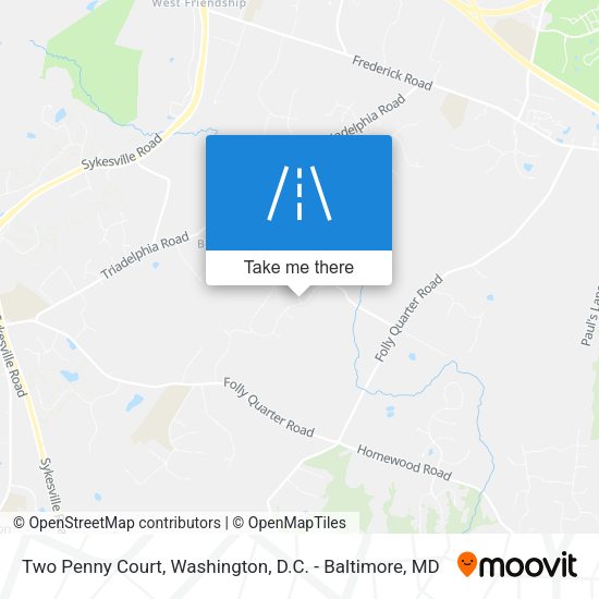 Two Penny Court map