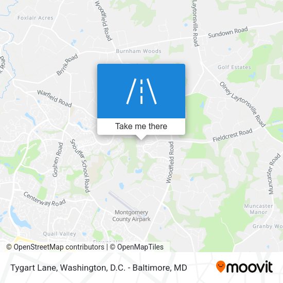 Tygart Lane map
