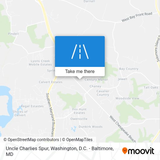Uncle Charlies Spur map