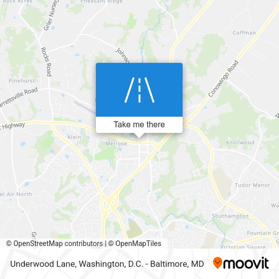Mapa de Underwood Lane