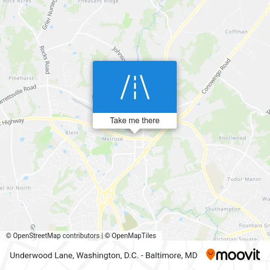 Underwood Lane map