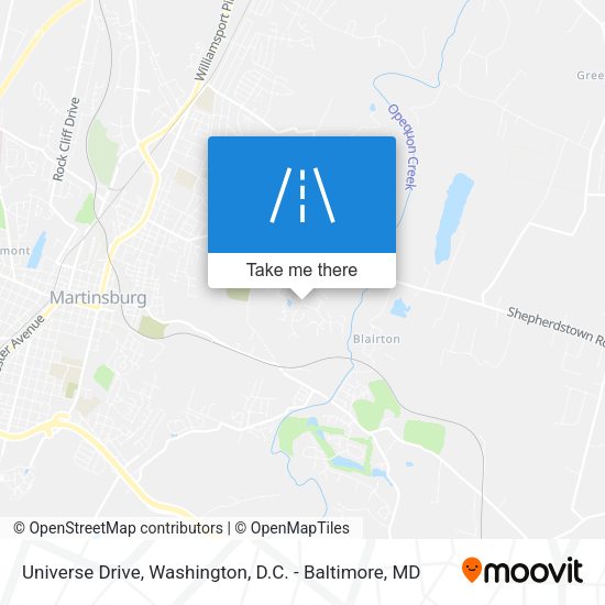 Universe Drive map