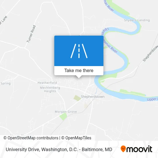 University Drive map