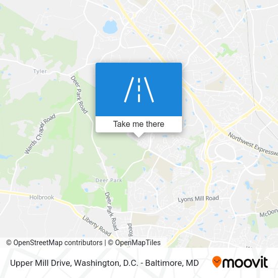 Upper Mill Drive map