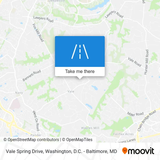 Vale Spring Drive map