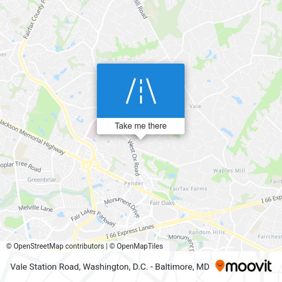 Vale Station Road map