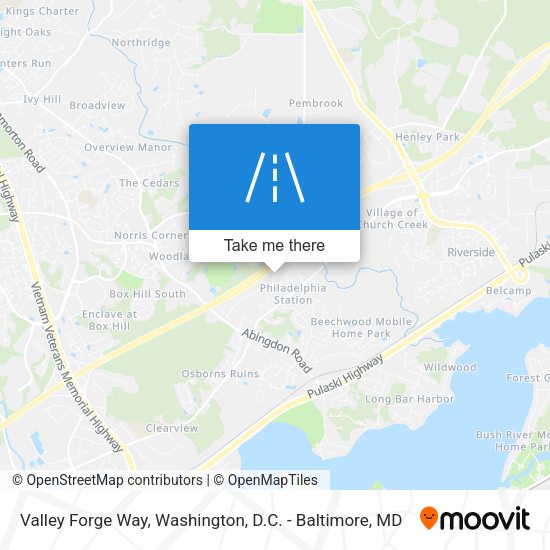 Mapa de Valley Forge Way