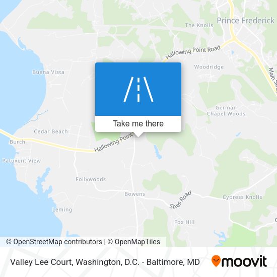 Valley Lee Court map