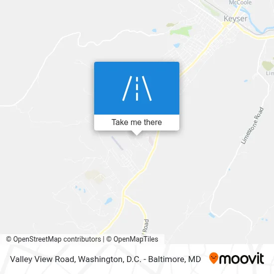 Valley View Road map