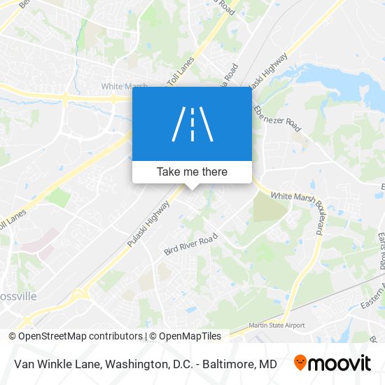 Van Winkle Lane map