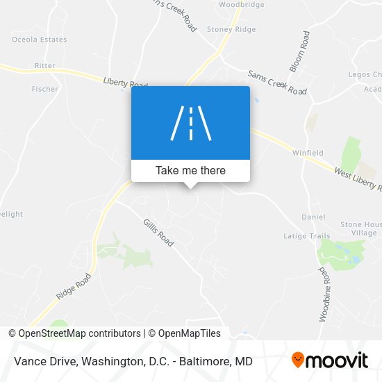 Mapa de Vance Drive