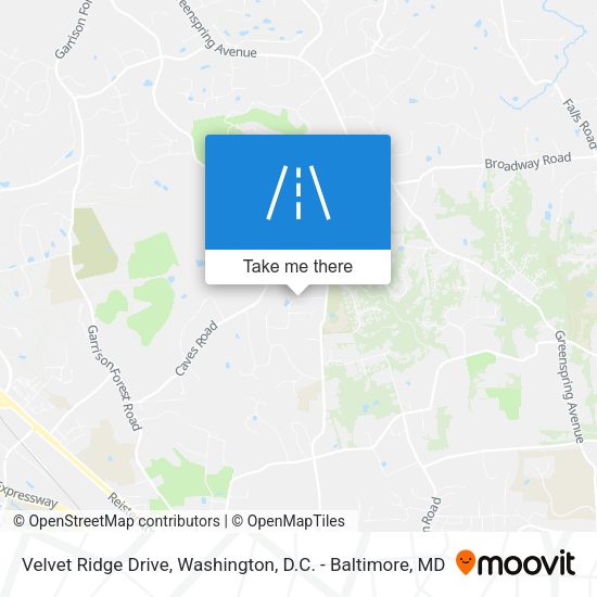 Velvet Ridge Drive map