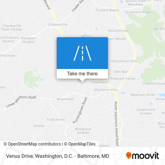 Venus Drive map