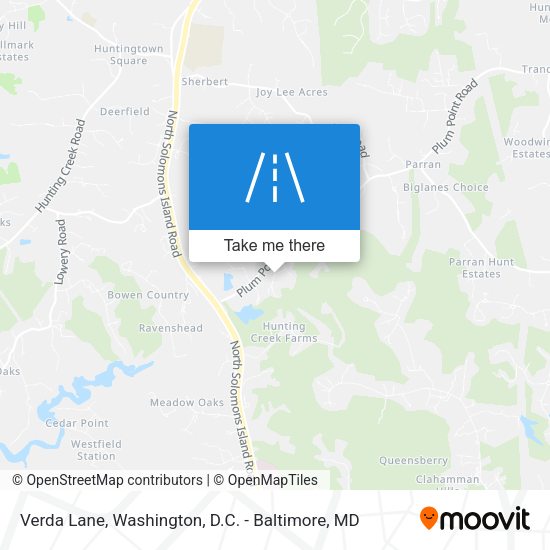 Verda Lane map
