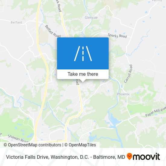 Victoria Falls Drive map