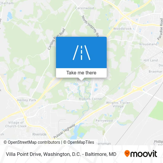 Villa Point Drive map