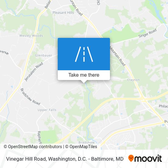 Vinegar Hill Road map