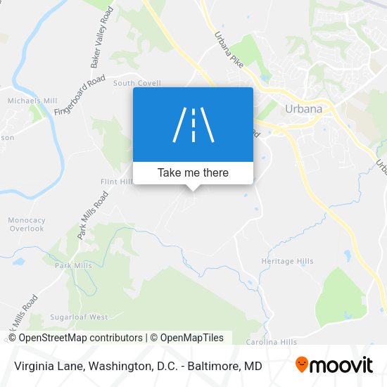 Virginia Lane map