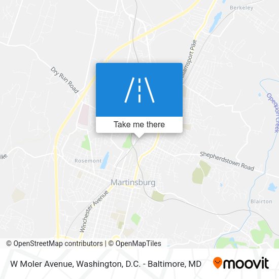 W Moler Avenue map