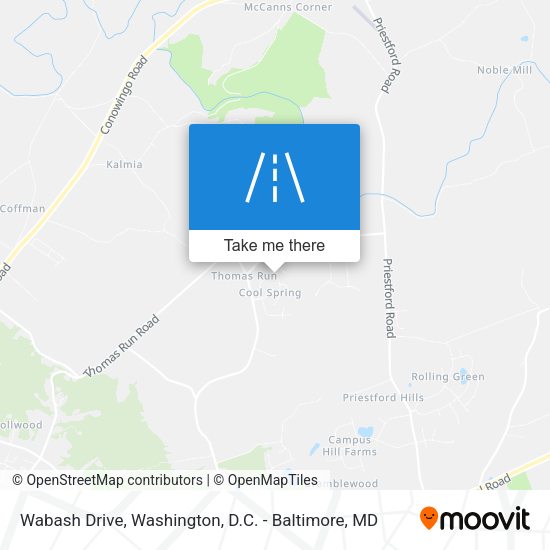 Wabash Drive map