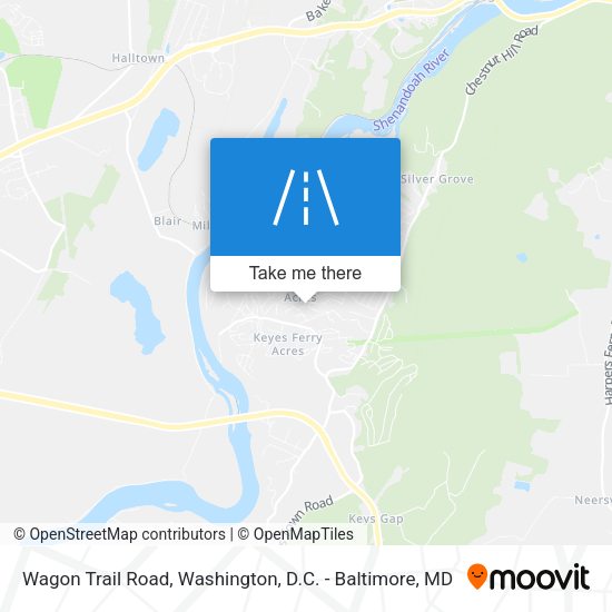 Wagon Trail Road map