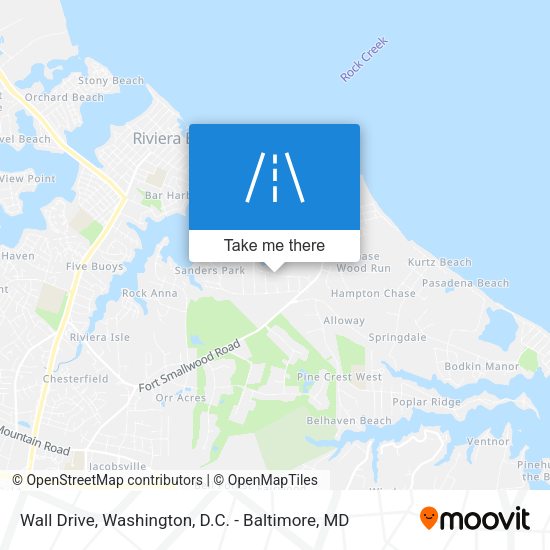 Wall Drive map