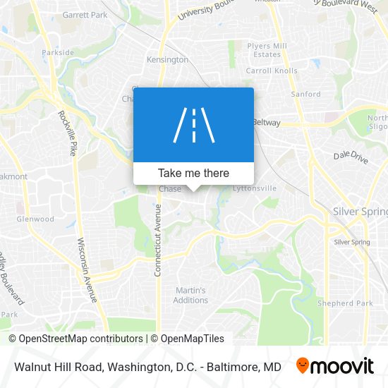 Walnut Hill Road map